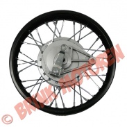 Dirtbike velgen - Dirtbike trommelrem achtervelg zwart 12 inch - 1708 (B-1-1-8)
